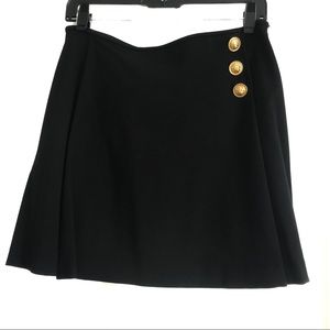 Versus Versace pleated black mini skirt